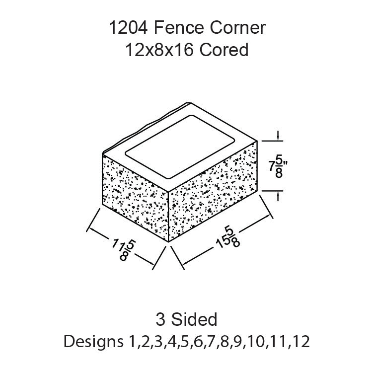 #1204 - Fence Corner Cored