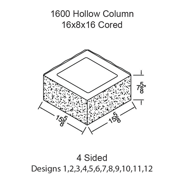 #1600 - Hollow Column Cored