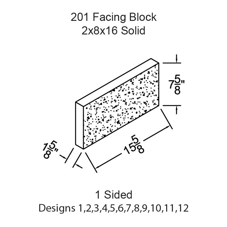 Block Specs – Classic Rock Face Block