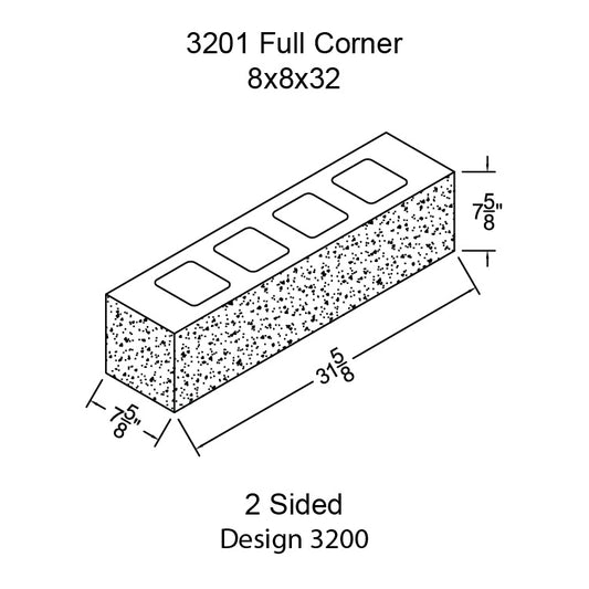 #3201 - Full Corner 2 Sided