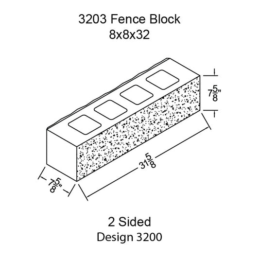 #3203 - Fence Block