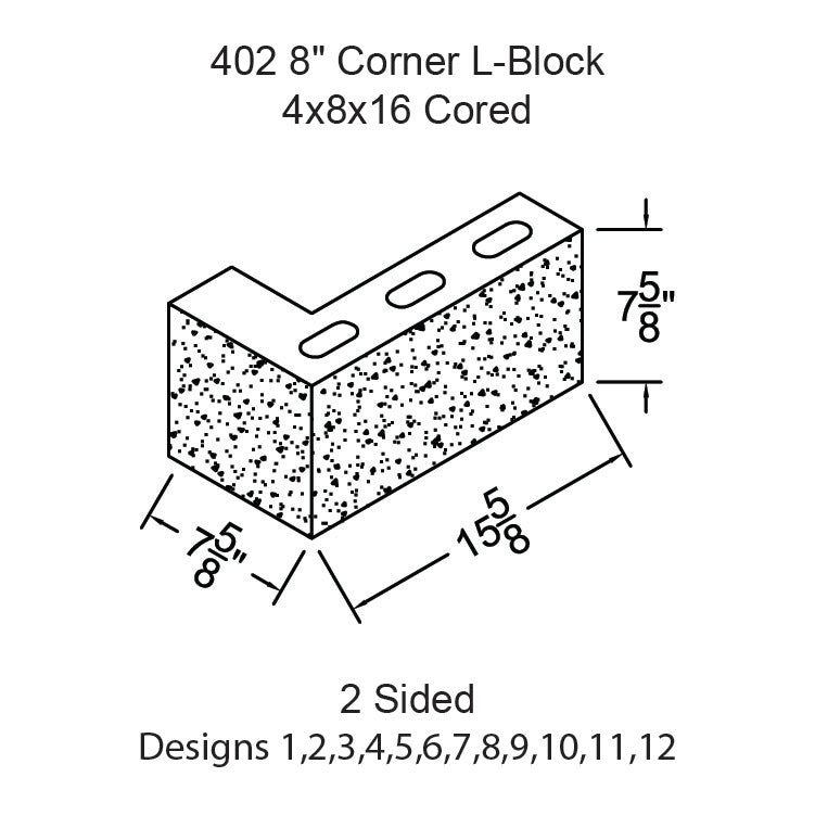 Rusticated Face Design 9 – Classic Rock Face Block