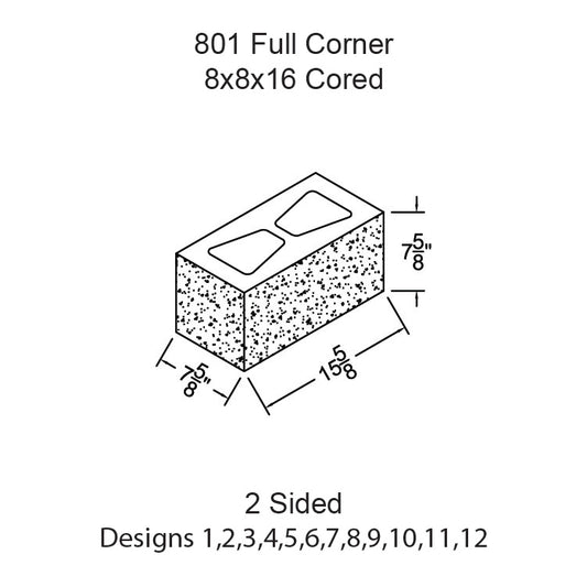 #801 - Full Corner Cored