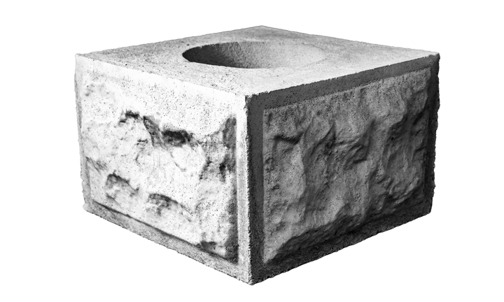 Column Roc Complete Column Caps & Bases – Classic Rock Face Block