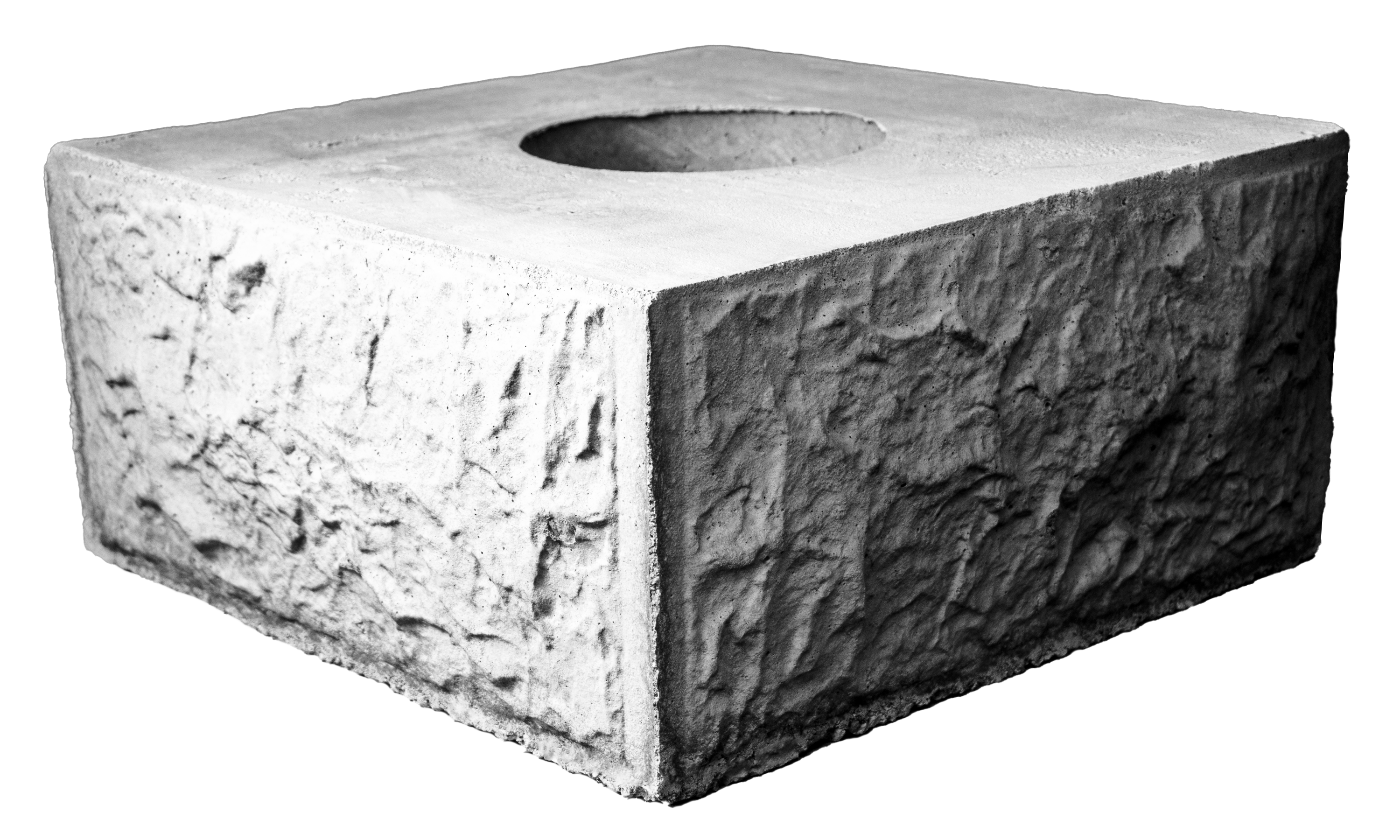 Column Roc Complete #5504 Column Cored – Classic Rock Face Block